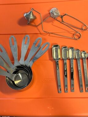 Stainless Steel Measuring Cups & Spoons Set